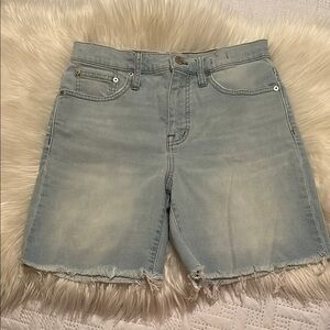 Madewell Women's High-Rise Mid-Length Denim Shorts